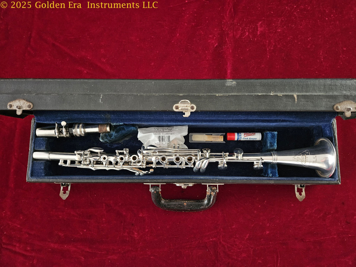 Penzel Mueller Artist Professional Metal Clarinet Circa 1940s